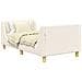 Struttura letto bambini con testata Crema 80 x 160 cm Bouclé - Foto miniatura 1