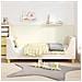 Struttura letto bambini con testata Crema 80 x 160 cm Bouclé - Foto miniatura 3