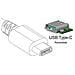 ICOC MUSB31-CMAF02 - Cavo SuperSpeed USB3.0 A Femmina / USB3.1 C Maschio 20cm Nero - Foto miniatura 3