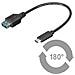ICOC MUSB31-CMAF02 - Cavo SuperSpeed USB3.0 A Femmina / USB3.1 C Maschio 20cm Nero - Foto miniatura 4