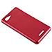 Custodia Compatibile Con Sony Xperia E3 In Rosso - Coperchio Protettivo In Silicone Tpu Flessibile Con Design Spazzolato - Foto miniatura 2