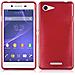 Custodia Compatibile Con Sony Xperia E3 In Rosso - Coperchio Protettivo In Silicone Tpu Flessibile Con Design Spazzolato - Foto miniatura 1