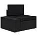 Set Divani Da Giardino 5 Pz In Polyrattan Nero - Foto miniatura 5