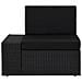 Set Divani Da Giardino 5 Pz In Polyrattan Nero - Foto miniatura 6