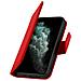 Custodia Iphone 11 Pro Max Porta Carte In Pelle Funzione Stand Premium Rosso - Foto miniatura 4
