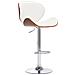 Sedia Da Bar Bianca In Similpelle - Foto miniatura 1