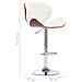 Sedia Da Bar Bianca In Similpelle - Foto miniatura 7