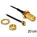 Cavo Coassiale Nero 20 cm 50 Ohm 88746 - Foto miniatura 1