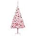 Set Albero Natale Artificiale con LED e Palline Rosa 240 cm PVC - Foto miniatura 1