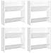 Scarpiere a Muro 4 pz Bianche 60x18x60 cm in Legno Multistrato - Foto miniatura 1