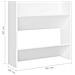 Scarpiere a Muro 4 pz Bianche 60x18x60 cm in Legno Multistrato - Foto miniatura 4