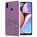 Custodia Compatibile Con Samsung Galaxy A10s / M01s In Viola Con Glitter - Coperchio Protettivo In Silicone Tpu Flessibile Con Glitter Scintillanti - Foto miniatura 1