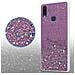 Custodia Compatibile Con Samsung Galaxy A10s / M01s In Viola Con Glitter - Coperchio Protettivo In Silicone Tpu Flessibile Con Glitter Scintillanti - Foto miniatura 5