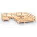 Set Salotto da Giardino 12 pz in Legno Massello di Pino - Foto miniatura 1