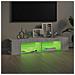 Mobile Porta TV con Luci LED Grigio Sonoma 135x39x30 cm - Foto miniatura 7