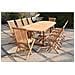 Tavolo Da Giardino Ovale E 10 Sedie In Teak Kajang - Foto miniatura 1