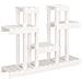 Supporto per Piante Bianco 104,5x25x77,5 cm in Massello di Pino - Foto miniatura 2