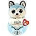 Peluche Beanie Babies Cane Husky Thunder 20 Cm Azzurro e Bianco - Foto miniatura 1