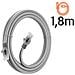 Cavo Di Rete Ethernet Rj45 Categoria 6 Connessione Veolce 1 M E 80 Grigio - Foto miniatura 3