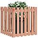 Fioriera Giardino Design Recinzione 70x70x70cm Massello Douglas - Foto miniatura 3