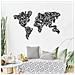Cornice Decorativa Tribal Metallo Nero Mappa Continenti - Foto miniatura 1