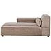 Chaise Longue Versione Destra Hellnar Tessuto Marrone Chiaro - Foto miniatura 2