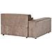 Chaise Longue Versione Destra Hellnar Tessuto Marrone Chiaro - Foto miniatura 4