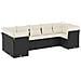 Set Divani da Giardino con Cuscini 7pz Nero Polyrattan - Foto miniatura 1