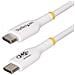 Cavo di ricarica USB-C Bianco da 2m, cavo USB C certificato USB-IF, 240W PD EPR, cavo di ricarica USB 2.0 Tipo-C per laptop, cavo di trasferimento dati USB-Type-C, rivestimento in TPE - Foto miniatura 1