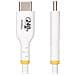 Cavo di ricarica USB-C Bianco da 2m, cavo USB C certificato USB-IF, 240W PD EPR, cavo di ricarica USB 2.0 Tipo-C per laptop, cavo di trasferimento dati USB-Type-C, rivestimento in TPE - Foto miniatura 2