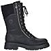 Black Casual Closed Ladies Mid Height Boots Stivaletti Pelle Sintetica Scarpe Donna Nero Eu 37, Z9131-00 - Foto miniatura 2
