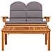 Set Salotto da Giardino Adirondack 2pz Legno Massello di Acacia - Foto miniatura 8