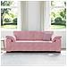 Divano a 3 Posti rosa 178 cm in Velluto - Foto miniatura 2
