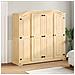 Armadio Corona 194x52x186 Cm In Legno Massello Di Pino - Foto miniatura 1