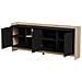 Cassettiera PORTO 3D 190x38x77 rovere /nero - Foto miniatura 2