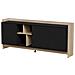 Cassettiera PORTO 3D 190x38x77 rovere /nero - Foto miniatura 1