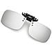 Grandi Occhiali Da Sole Clip-on Mercury Bianchi Per Occhiali Da Vista Silver - Foto miniatura 2