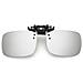 Grandi Occhiali Da Sole Clip-on Mercury Bianchi Per Occhiali Da Vista Silver - Foto miniatura 3