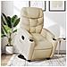 Poltrona Alzapersona Reclinabile Elettrica Crema in Tessuto - Foto miniatura 2
