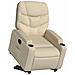 Poltrona Alzapersona Reclinabile Elettrica Crema in Tessuto - Foto miniatura 3