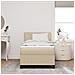 Letto con Rete a Molle e Materasso Verde Chiaro Grigio 80x200 cm Tessuto Corduroy - Foto miniatura 5
