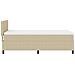 Letto con Rete a Molle e Materasso Verde Chiaro Grigio 80x200 cm Tessuto Corduroy - Foto miniatura 9