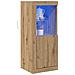 Mobile da salotto con luci LED Rovere Artigianale 41x37x100 cm - Foto miniatura 3