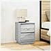 Comodini con Luci a LED 2 pz Grigio Sonoma 38x34x50 cm - Foto miniatura 4