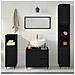 Set di mobili da bagno 3 pezzi in legno ingegnerizzato quercia nera - Foto miniatura 4