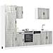 Set Mobili da Cucina 7 pz Kalmar Grigio Sonoma in Truciolato - Foto miniatura 2