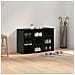 Scarpiera Rovere nero 77.5 x 30 x 51 cm Legno multistrato - Foto miniatura 4