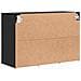 Scarpiera Rovere nero 77.5 x 30 x 51 cm Legno multistrato - Foto miniatura 7