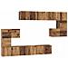 Set mobile TV 10 pcs Legno vecchio 60 x 30 x 30 cm - Foto miniatura 1