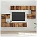 Set mobile TV 10 pcs Legno vecchio 60 x 30 x 30 cm - Foto miniatura 2